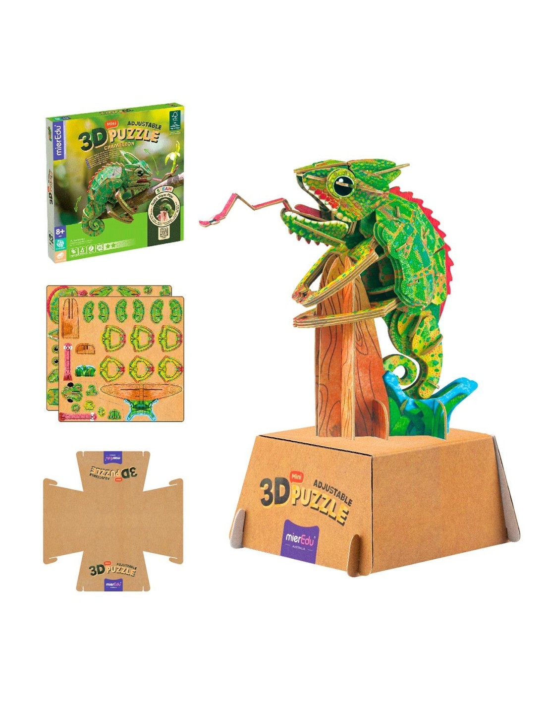 Puzzle 3D Camale&oacute;n